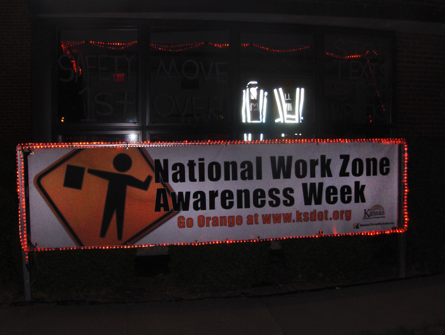 Work Zone Awareness Week Sign