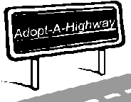 adopt a highway sign