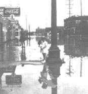 Topeka, Kansas in 1951 flood.