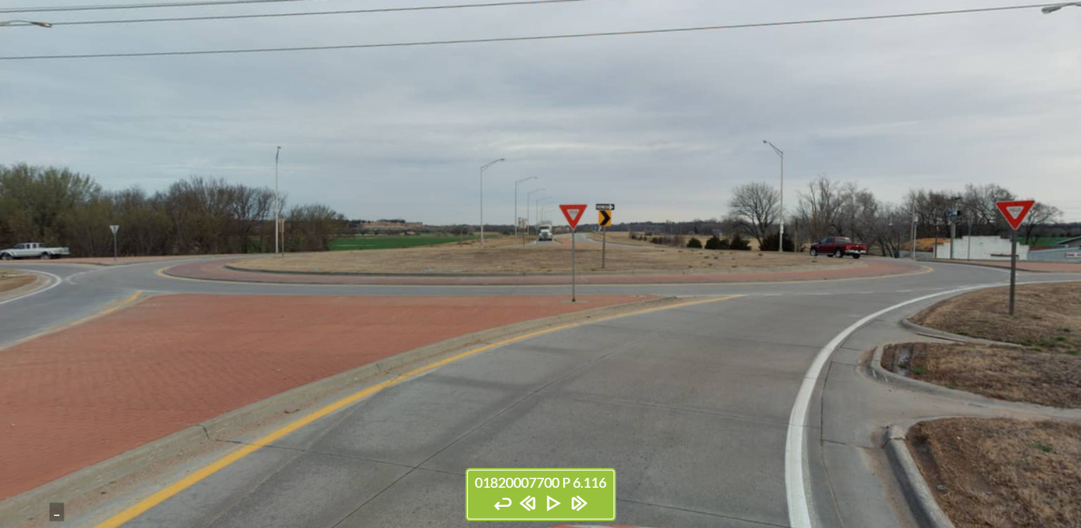 KDOT LiDAR Project Intersection roundabout image